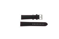 Horlogeband Universeel 393.01.06 Leder Zwart 20mm