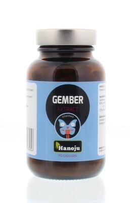 Hanoju Gember extract 90 Vegetarische capsules Hanoju Gember extract 90 Vegetarische capsules