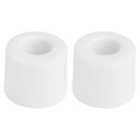 Deurbuffer - 2x - deurstopper - wit - rubber - 35 x 30 mm - schroefbevestiging