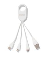 HEMA 4-in-1 USB Laadkabel, USB-C, Micro USB & 8 Pin - thumbnail