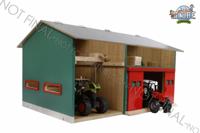 Kids Globe Werkplaats met berging/rode deuren (1:32)