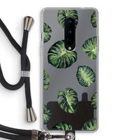 Tropische bladeren: OnePlus 8 Transparant Hoesje met koord