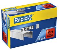 Nieten Rapid 43/6 textiel gegalvaniseerd strong 10000 stuks - thumbnail