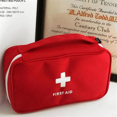 Reizen EHBO-kit tas thuis noodgevallen medische Survival Rescue box (rood)