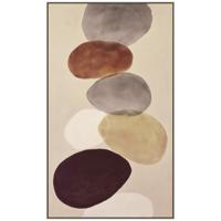 Leen Bakker - Schilderij Gekleurde Stenen FCL - 118x70 Cm - MDF - Grijs#Bruin#Crème - 3.7x70x118 Cm