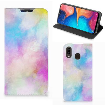Bookcase Samsung Galaxy A30 Watercolor Light Bookcase Samsung Galaxy A30 Watercolor Light