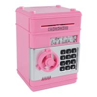 Geldkluis met Geheime Code Roze, 19,5cm