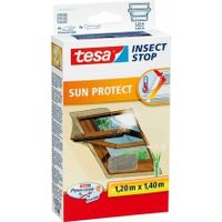 1x Tesa vliegenhor/insectenhor met zonwering zwart 1,2 x 1,4 meter   - - thumbnail