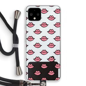 Lipjes: Pixel 4 Transparant Hoesje met koord
