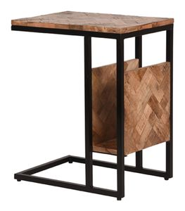 LABEL51 Laptoptafel 'Shift' Visgraat Mangohout, kleur Naturel