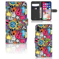 Apple iPhone Xs Max | Wallet Case | met Pasjes | Punk Rock