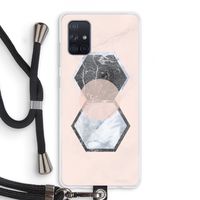 Creatieve toets: Samsung Galaxy A71 Transparant Hoesje met koord