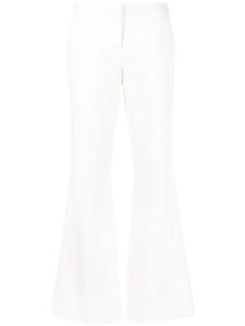 Prabal Gurung pantalon évasé à taille haute - Blanc