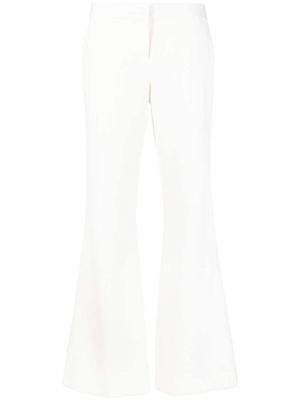 Prabal Gurung pantalon évasé à taille haute - Blanc