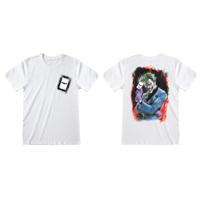 T-Shirt met Korte Mouwen DC Comics Batman Card Wit Unisex - Maat: S