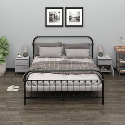 Nachtkastjes 2 st 40x35x50 cm grijs sonoma eikenkleurig