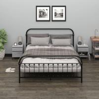 Nachtkastjes 2 st 40x35x50 cm grijs sonoma eikenkleurig