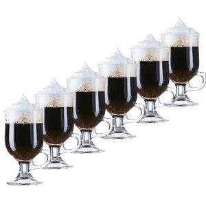 6x Irish Coffee glazen transparant Opal hardglas 24 cl