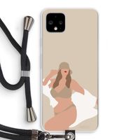 One of a kind: Pixel 4 XL Transparant Hoesje met koord