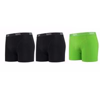 Lemon and Soda boxershorts 3-pak zwart en groen XL XL  -