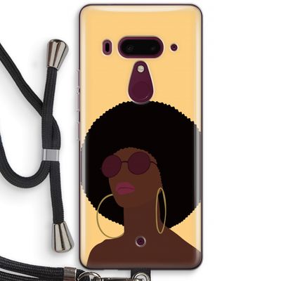 Golden hour: HTC U12+ Transparant Hoesje met koord