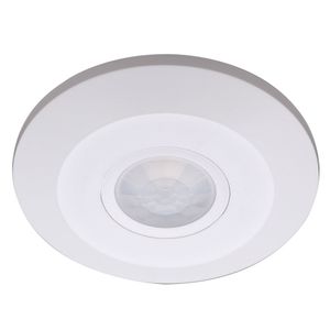 PIR bewegingssensor met schemerschakelaar 360° bereik 6 meter Maximaal 1000 Watt IP20 opbouw kleur wit