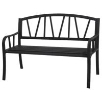 Hesperide Tuinbank - zwart - metaal - 127 x 61 x 86 cm - 3 zits