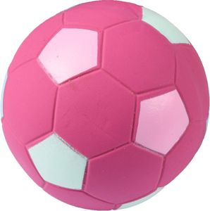 Latex voetbal display 6 cm - Flamingo