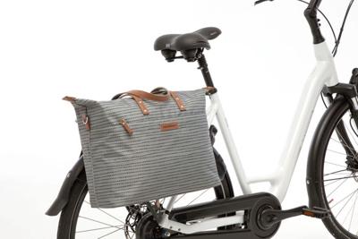 New Looxs Tendo - Fietstas/Laptoptas - Vrouwen - Zwart/Blauw/Grijs