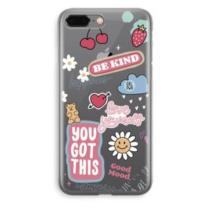 Positivity: iPhone 8 Plus Transparant Hoesje