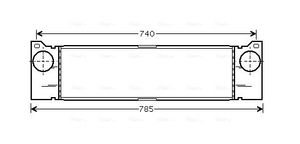 Intercooler, inlaatluchtkoeler MSA4370