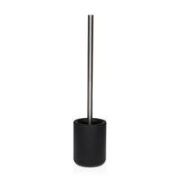 Toiletborstel Versa Zwart Metaal Staal Polypropyleen TPR 10,5 x 47,5 x 10,5 cm