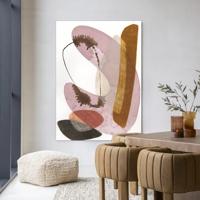 Urban Cotton Wandkleed 'Balance' 80 x 110cm in Frame - black