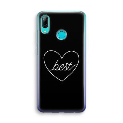 Best heart black: Huawei P Smart (2019) Transparant Hoesje