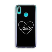 Best heart black: Huawei P Smart (2019) Transparant Hoesje