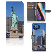 Motorola Moto G 5G Plus | Flip Cover | Vrijheidsbeeld Motorola Moto G 5G Plus | Flip Cover | Vrijheidsbeeld