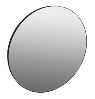 Plieger Nero Round ronde spiegel 80cm mat zwart - thumbnail
