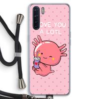 Love You A Lotl: Oppo A91 Transparant Hoesje met koord