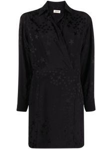 Zadig&Voltaire robe en soie à imprimé étoiles - Noir