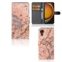Samsung Galaxy Xcover 7 | Bookcase | Marmer Oranje