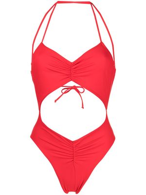 Sian Swimwear maillot de bain Carlotta à découpe - Rouge