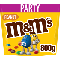 M&M&apos;S Pinda chocolade snoepjes partyzak 800g bij Jumbo