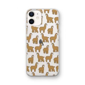 Alpacas: iPhone 12 mini Transparant Hoesje