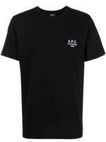 A.P.C. t-shirt Raymond à logo brodé - Noir