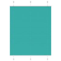 VidaXL Plissé rolgordijn 105x100 cm stofbreedte 104,4cm petrol groen