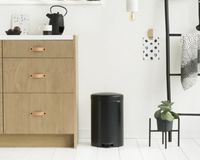 Brabantia newIcon pedaalemmer 20 liter met kunststof binnenemmer - Matt Black - thumbnail