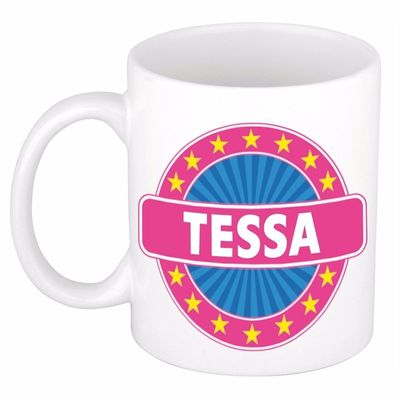 Tessa naam koffie mok / beker 300 ml Tessa naam koffie mok / beker 300 ml