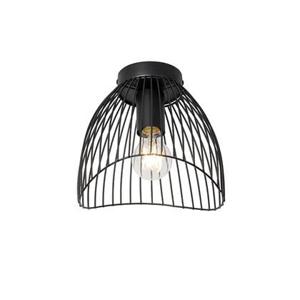 QAZQA Design plafondlamp zwart 20cm - Pua