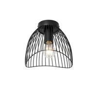 QAZQA Design plafondlamp zwart 20cm - Pua