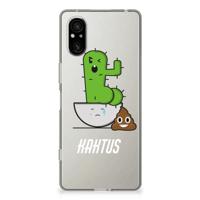 Sony Xperia 5 V Telefoonhoesje met Naam Cactus Poo